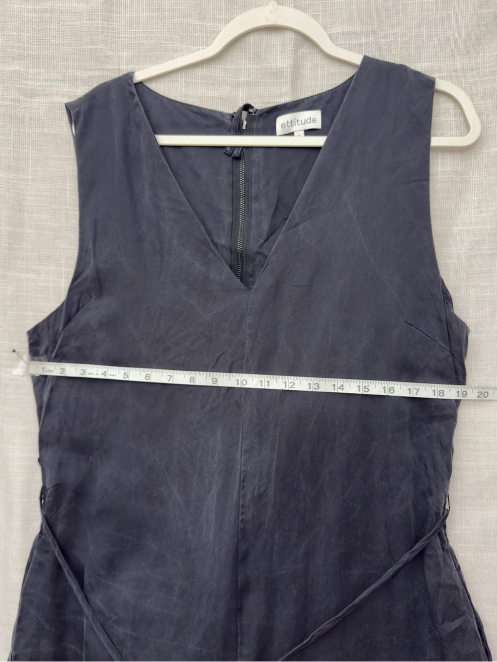 Ettitude sateen jumpsuit in onyx - Picture 12 of 12